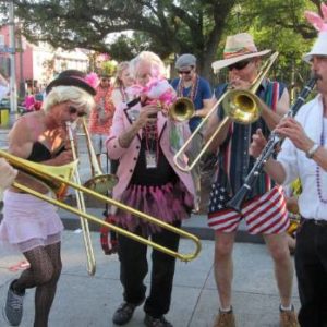 New Orleans' French Quarter hosts three parades on Easter Sunday.