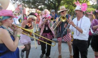 New Orleans' French Quarter hosts three parades on Easter Sunday.