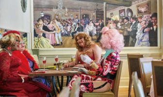Some of New Orleans' best known drag queens pose in the dining room of Ralph's on the Park in New Orleans. The image is from "Drag Queen Brunch," a new cookbook by Popper Tooker with Sam Hanna celebrating the New Orleans drag queen culture with recipes of brunch favorites from some of the city's top chefs and restaurants.