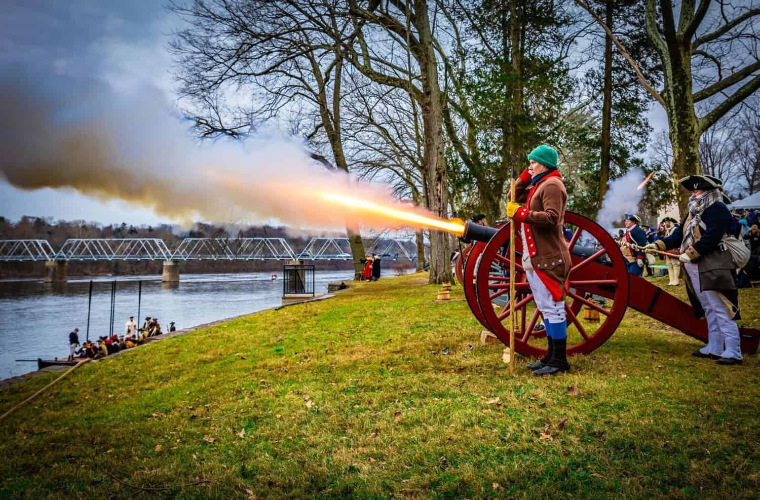 Washington Crossing Historic Park, a scenic site near New Hope, PA commemorating Revolutionary valor