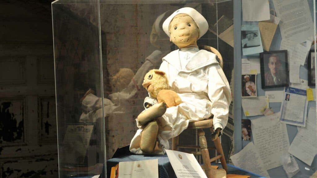 Robert the doll in fort east martello, one of the creepiest places in USA