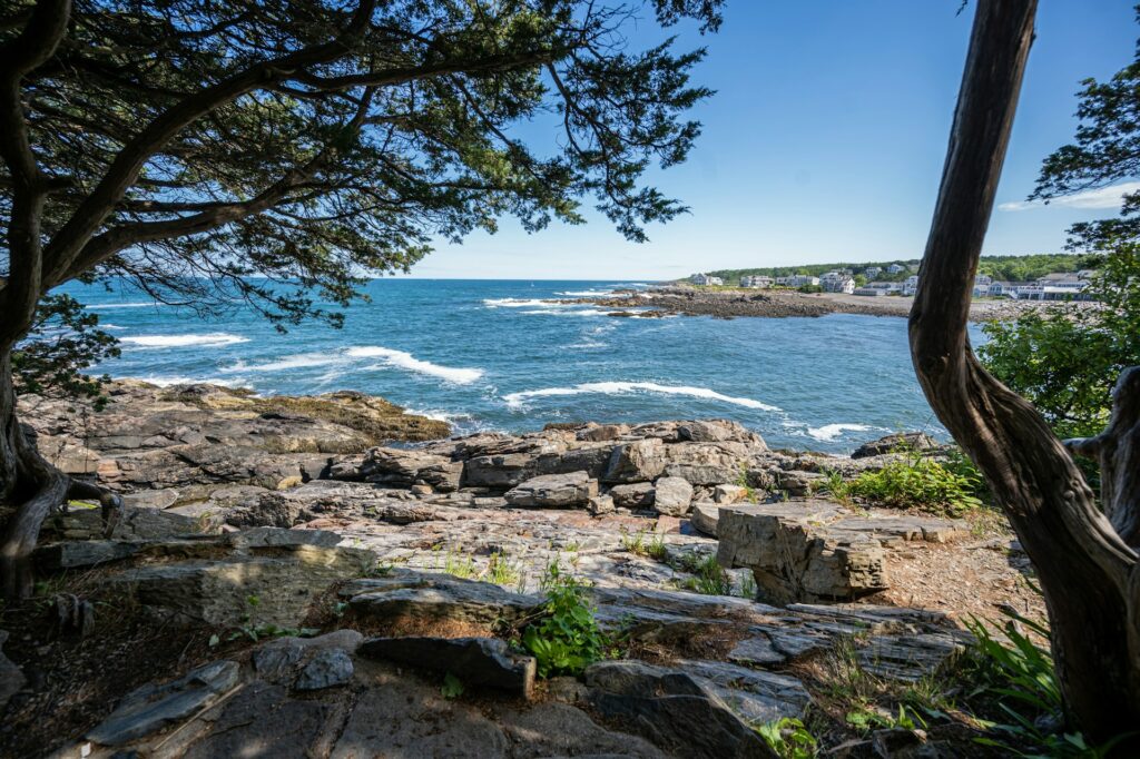Marginal Way coastal path in Ogunquit, Maine, offering stunning ocean views. Explore scenic beauty on LGBTQ+ spring road trips.